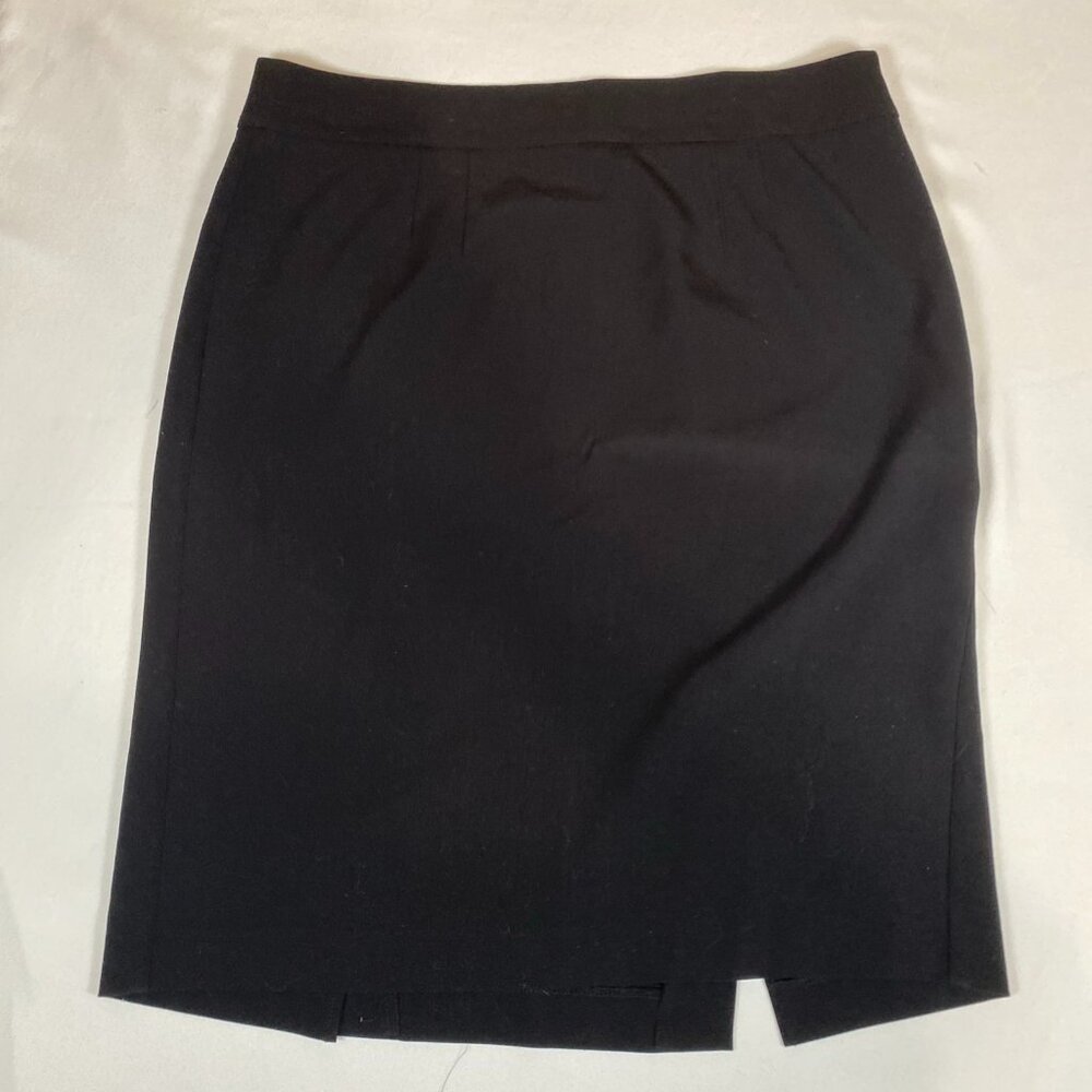 New York & Company 23" 12 Polyester Blend Black Skirt